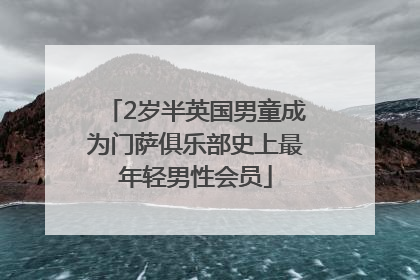 2岁半英国男童成为门萨俱乐部史上最年轻男性会员