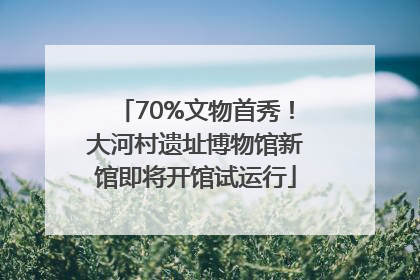 70%文物首秀！大河村遗址博物馆新馆即将开馆试运行